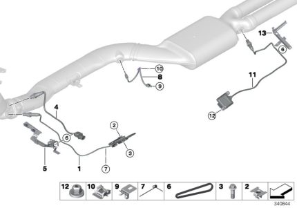 Bmw F15/B47 Egzoz Sıcaklık Sensörü