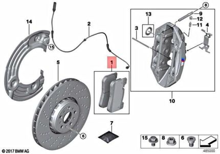 Bmw G80/G82/G87/M2/M3/M4/S58 Ön Balata