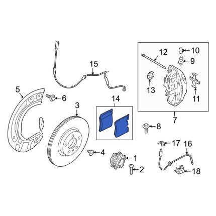 Bmw G20/G22/G23/G26/G05/G06/X7 M Performans Ön Balata